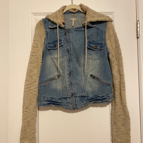 Jean jacket sweater - Picture 3 of 4